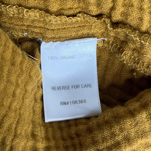 Garnet Hill Eden Organic Cotton‎ Shirtdress Size L Brown Lagenlook Gauzy - Picture 6 of 13